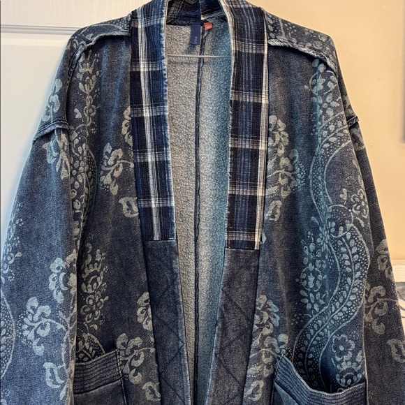 ❄️Pilcro Blue Patterned Sweater Sz L/XL - Picture 5 of 16